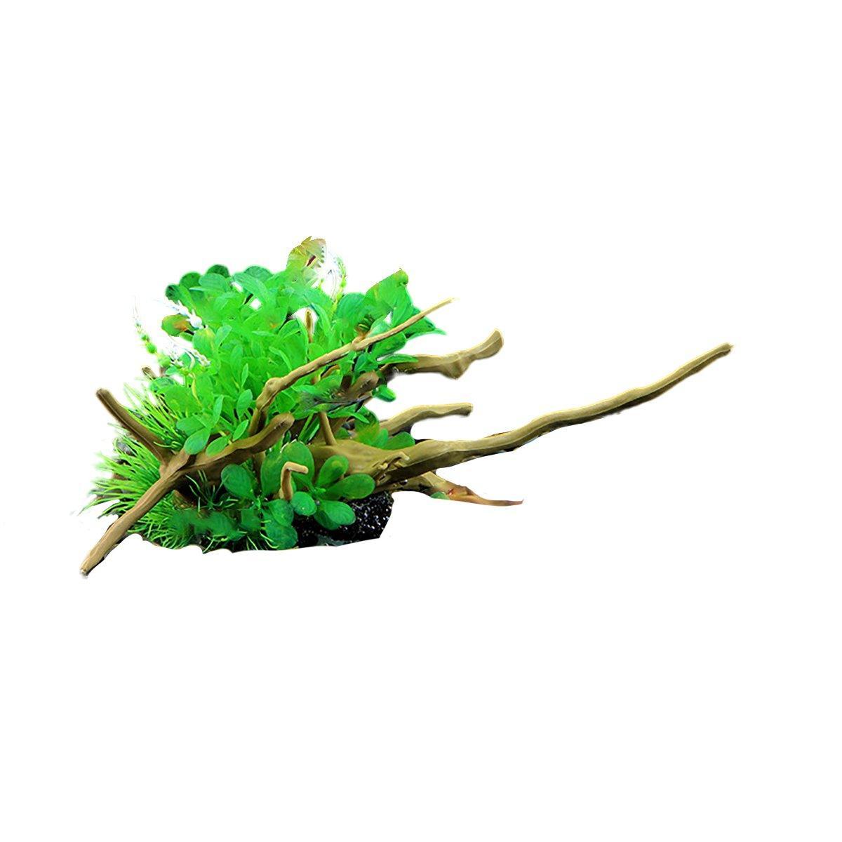 Aquarium Landscaping Decoration Artificial Wood and Plants Fish Tank Ornament - CM2201-Dark Red V528-DEADWOOD-CM2201-TH-740863
