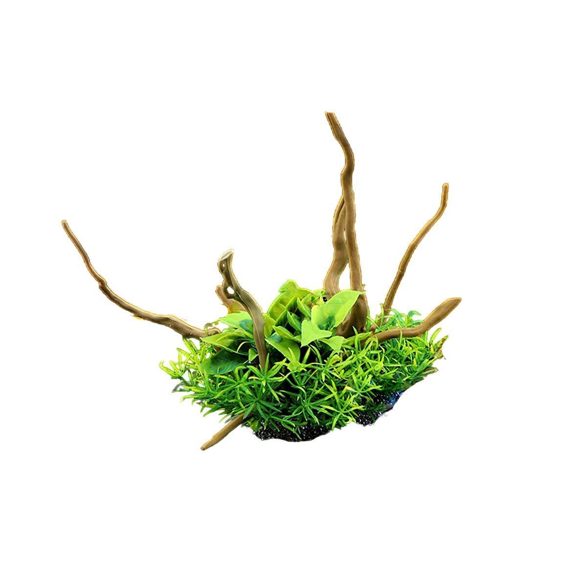 Aquarium Landscaping Decoration Artificial Wood and Plants Fish Tank Ornament - CM2201-Dark Red V528-DEADWOOD-CM2201-TH-740863