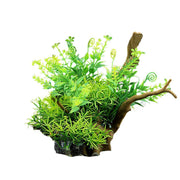 Aquarium Landscaping Decoration Artificial Wood and Plants Fish Tank Ornament - CM3901-Green V528-DEADWOOD-CM3901-504100
