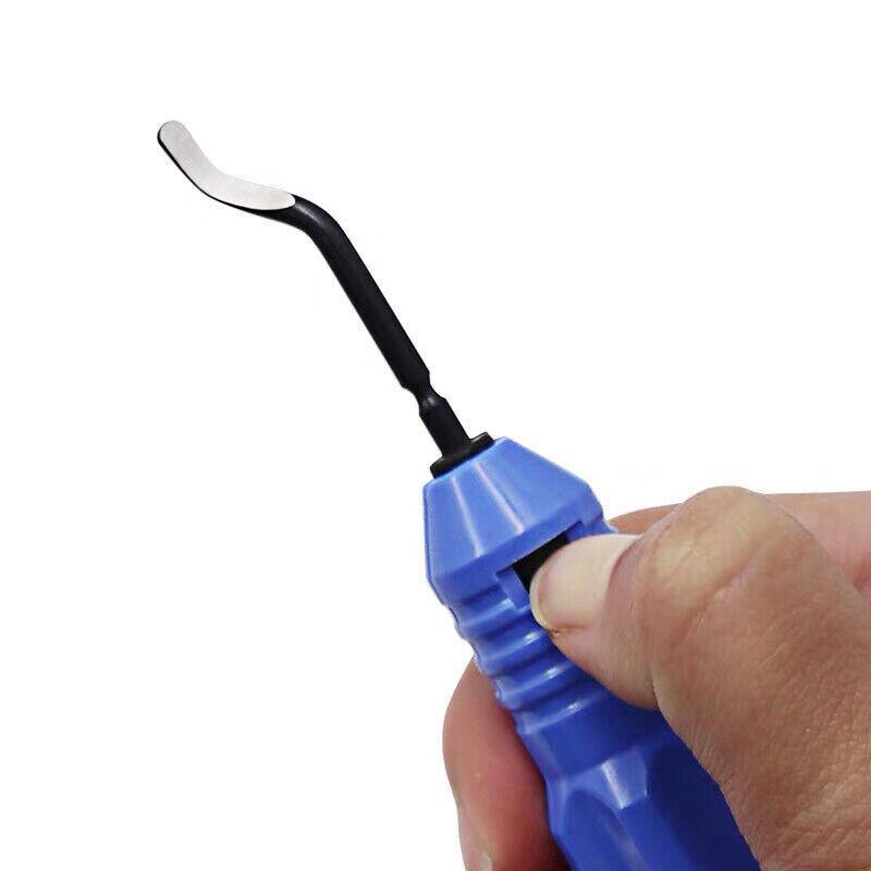 12PCS Manual Deburring Tool Set with Swivel Handle and Replacement Blades V528-DEBURRINGBLADE-1PC11PCS-878586