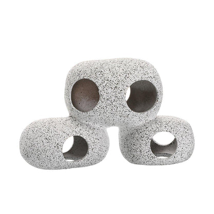 Clay Pot Aquarium Decoration Shrimp House Cichlid Breeding Tank Fish Nest - Nine Holes V528-DECORATION-ST1312-300946