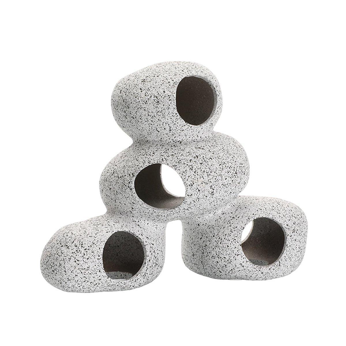 Clay Pot Aquarium Decoration Shrimp House Cichlid Breeding Tank Fish Nest - Nine Holes V528-DECORATION-ST1312-300946