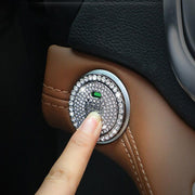 Bling Crystal Ring For Car One Key Engine Start Stop Decoration Button - Blue V528-DECORATIVECIRCLE-BLUE-245455