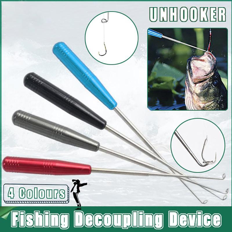 Fishing Hook Remover Stainless Steel Fishhook Dehooker Hook Detacher Extractor - Black V528-DECOUPLINGDEVICE-BLACK-565423