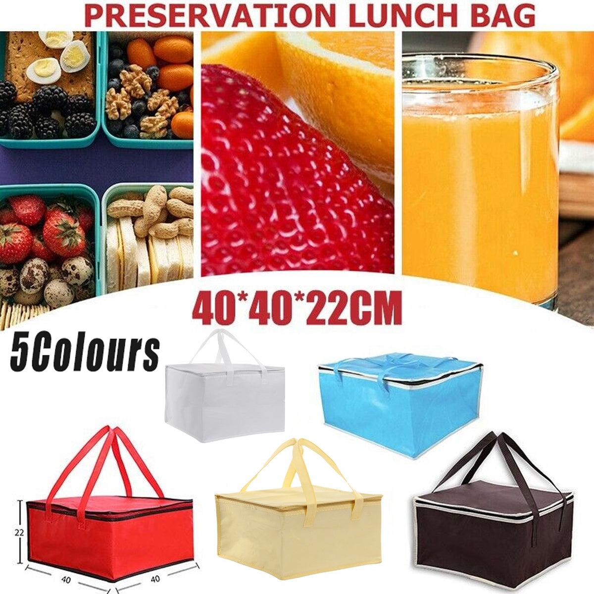 Pizza Delivery Bag Insulated Thermal Food Container Backpack Storage Insulated - White V528-DELIVERYBAG-WHITE-446620