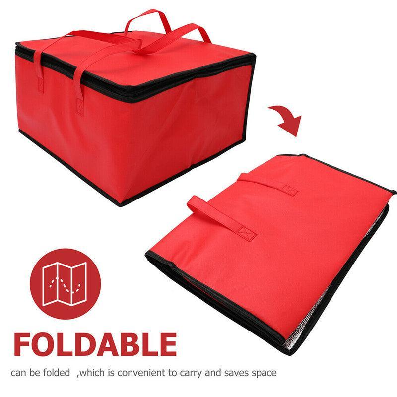 Pizza Delivery Bag Insulated Thermal Food Container Backpack Storage Insulated - White V528-DELIVERYBAG-WHITE-446620