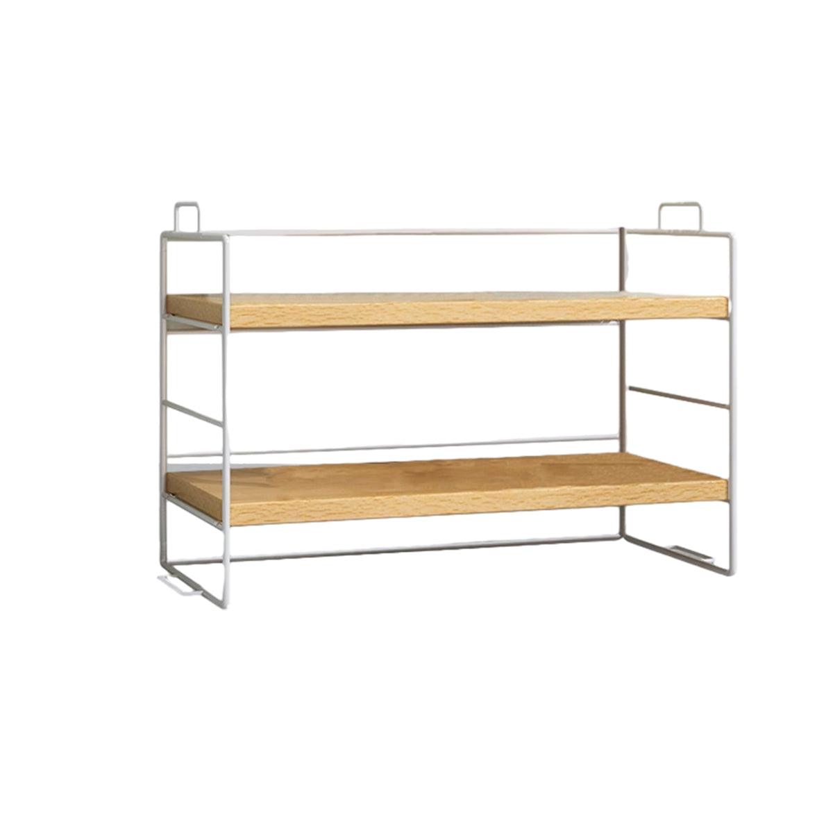Double Layer Storage Shelf Desktop Organizer Cosmetics Stationery Rack for Desk V528-DESKTOP-SHELVING-2-417587