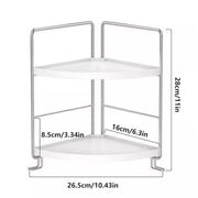 2 Tier Countertop Shelf Organizer Storage Rack for Kitchen Bathroom and Office V528-DESKTOP-STORAGE-WHITE-447516