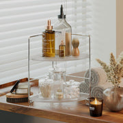 2 Tier Countertop Shelf Organizer Storage Rack for Kitchen Bathroom and Office V528-DESKTOP-STORAGE-WHITE-447516