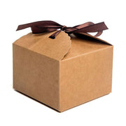 Premium Bakery Boxes: Elegant & Durable Cake Packaging - Multi-Color Options - Kraft V528-DESSERT-BOX-BROWN-50PCS-731254