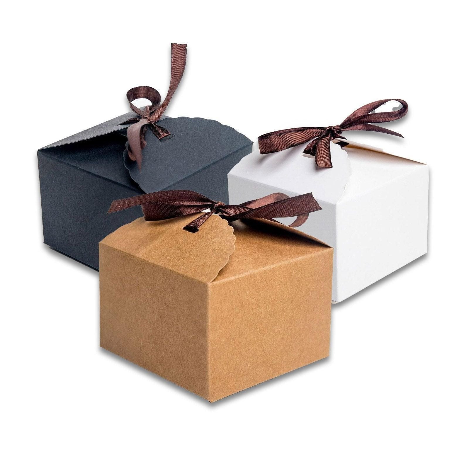 Premium Bakery Boxes: Elegant & Durable Cake Packaging - Multi-Color Options - Kraft V528-DESSERT-BOX-BROWN-50PCS-731254