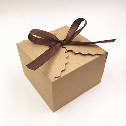 Premium Bakery Boxes: Elegant & Durable Cake Packaging - Multi-Color Options - Kraft V528-DESSERT-BOX-BROWN-50PCS-731254