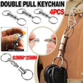 4X Detachable Quick Release Removable Keyring Keychain Key Ring Pull Apart Split V528-DETACHABLEKEYRING-4PCS-393267