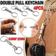 4X Detachable Quick Release Removable Keyring Keychain Key Ring Pull Apart Split V528-DETACHABLEKEYRING-4PCS-393267