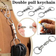 4X Detachable Quick Release Removable Keyring Keychain Key Ring Pull Apart Split V528-DETACHABLEKEYRING-4PCS-393267