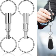 4X Detachable Quick Release Removable Keyring Keychain Key Ring Pull Apart Split V528-DETACHABLEKEYRING-4PCS-393267