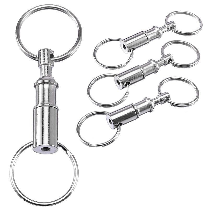 4X Detachable Quick Release Removable Keyring Keychain Key Ring Pull Apart Split V528-DETACHABLEKEYRING-4PCS-393267