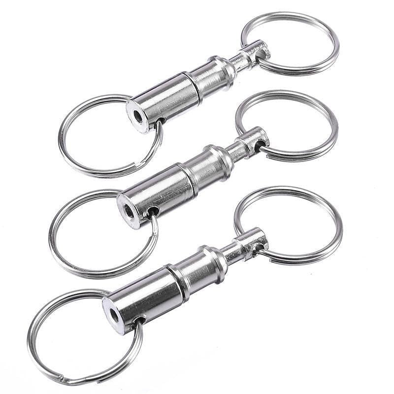 4X Detachable Quick Release Removable Keyring Keychain Key Ring Pull Apart Split V528-DETACHABLEKEYRING-4PCS-393267