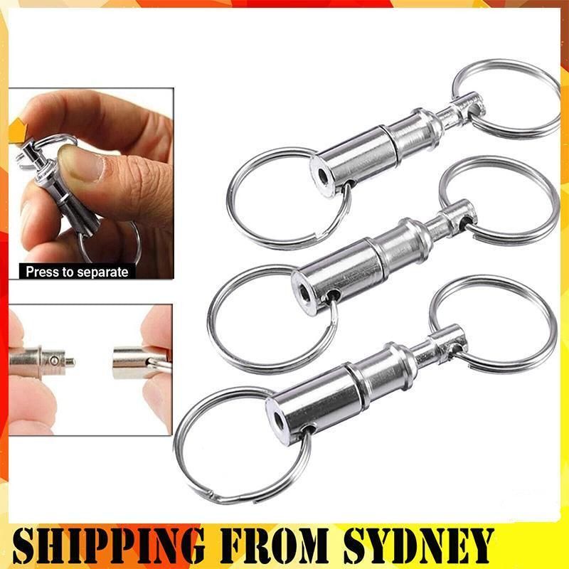 4X Detachable Quick Release Removable Keyring Keychain Key Ring Pull Apart Split V528-DETACHABLEKEYRING-4PCS-393267