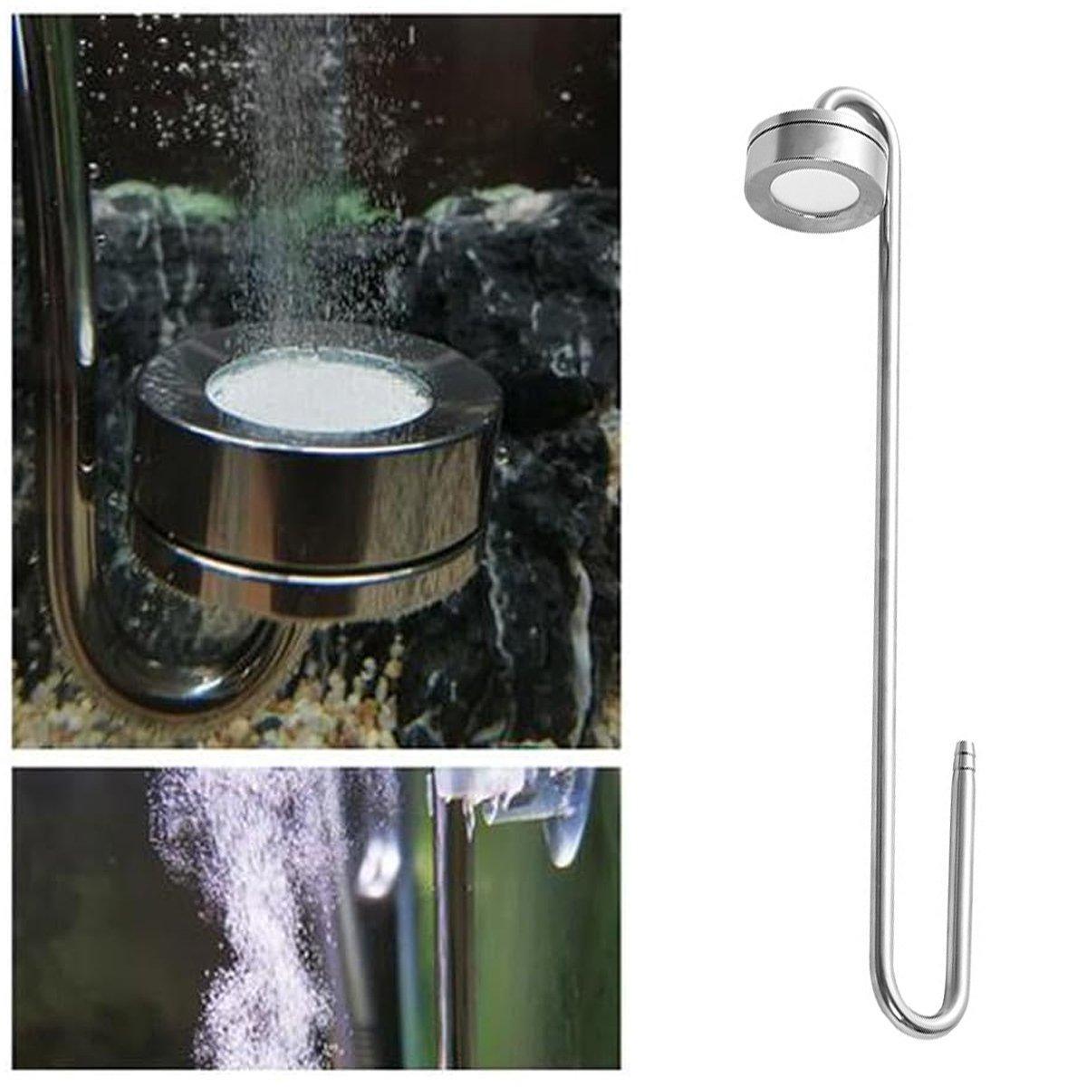 Stainless Steel Aquarium CO2 Diffuser Carbon Dioxide Atomizer Grass Tank Bubbler - 25cm