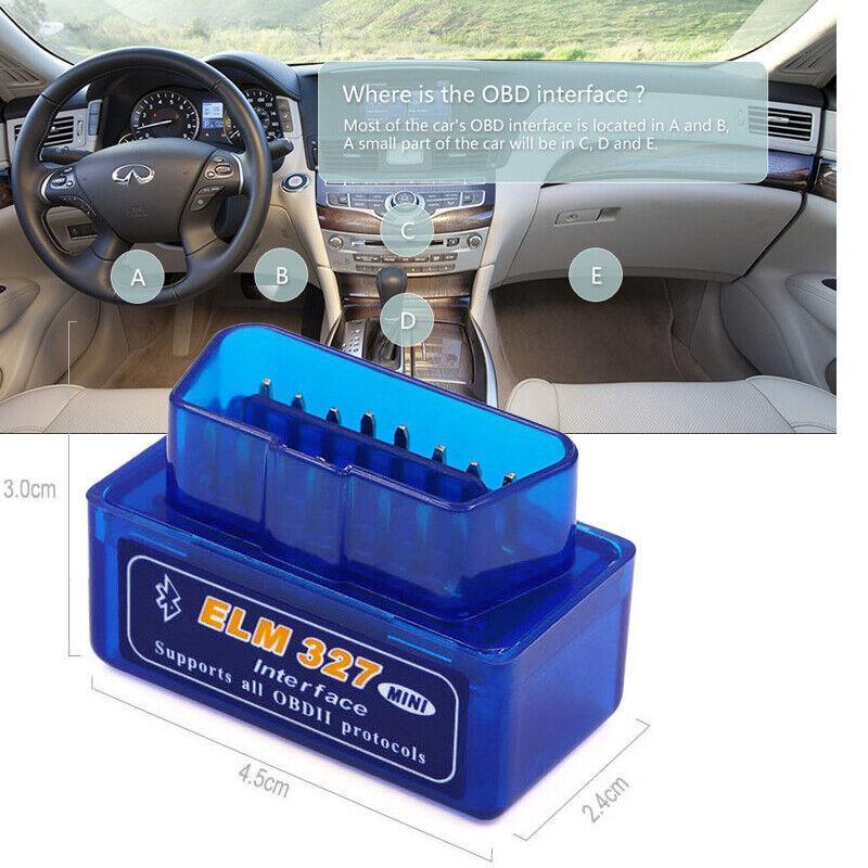 Bluetooth OBD2 ELM327 Car Scanner IOS Android Diagnostic Auto Scan Tool OBDII V528-DETECTOR-68187
