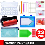 22 Piece 5D Diamond Painting Tools Box Diamond Accessories Diy Art Craft Pen Set V528-DIAMONDPAINTING-22PCS-609200