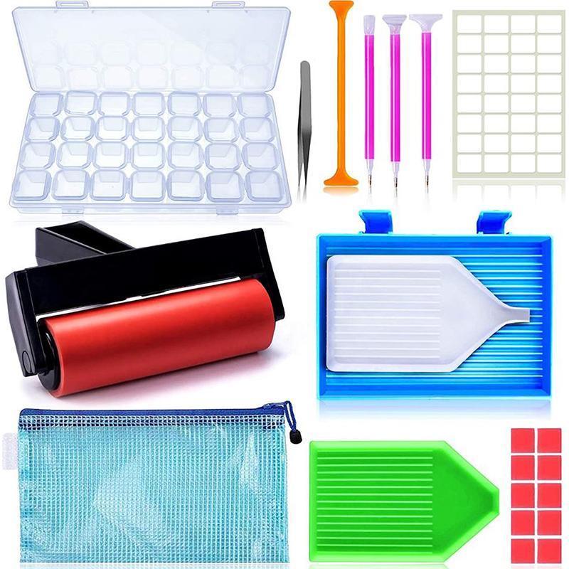 22 Piece 5D Diamond Painting Tools Box Diamond Accessories Diy Art Craft Pen Set V528-DIAMONDPAINTING-22PCS-609200