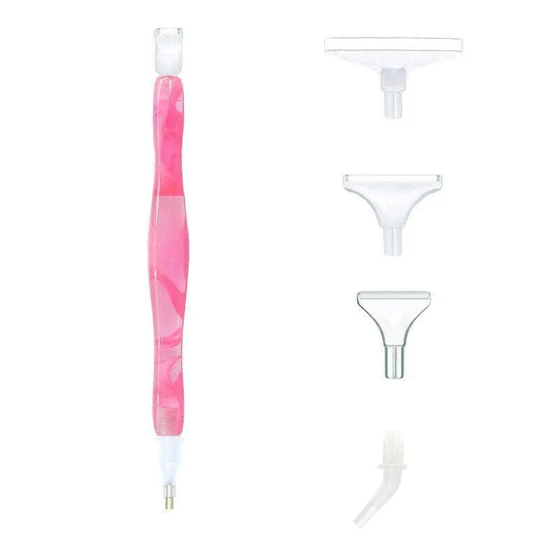 5D Resin Diamond Painting Pen Resin Point Drill Pens Cross Stitch Diy Craft Art - Pink V528-DIAMONDPAINTPEN-PINK-418308