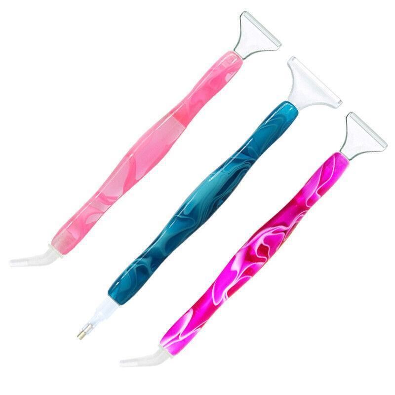 5D Resin Diamond Painting Pen Resin Point Drill Pens Cross Stitch Diy Craft Art - Pink V528-DIAMONDPAINTPEN-PINK-418308