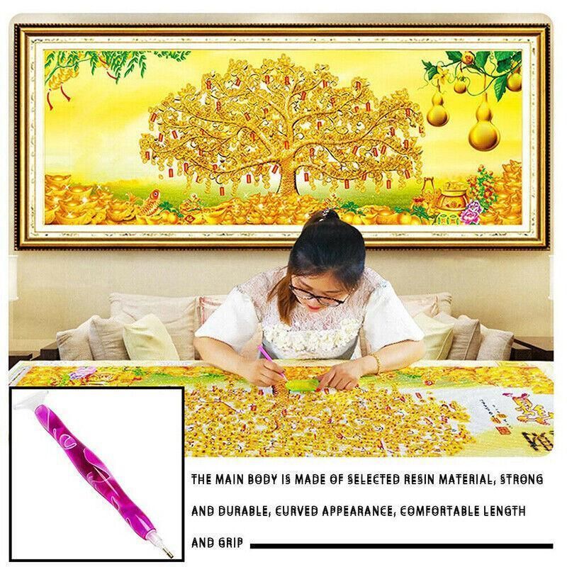 5D Resin Diamond Painting Pen Resin Point Drill Pens Cross Stitch Diy Craft Art - Purple V528-DIAMONDPAINTPEN-PURPLE-587065