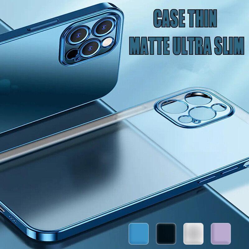 Purple For iPhone 13 12 11 Pro Max Case Thin Matte Ultra Slim Shockproof Clear Cover - iPhone 13 Mini V528-DIANDUMOSHA-IP13MN-PURPLE-212262