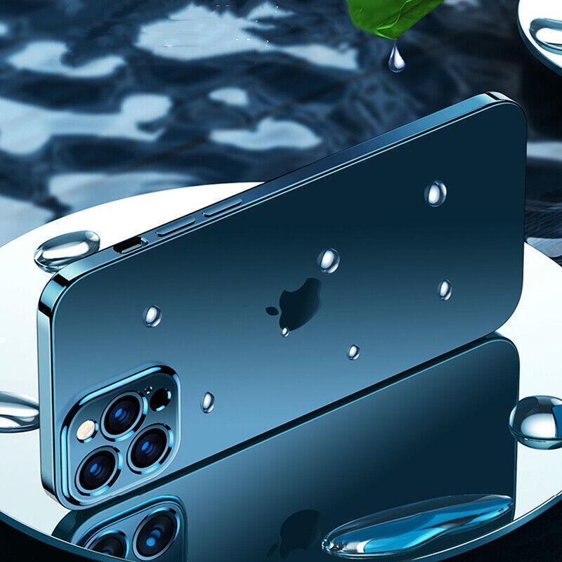 Purple For iPhone 13 12 11 Pro Max Case Thin Matte Ultra Slim Shockproof Clear Cover - iPhone 13 Mini V528-DIANDUMOSHA-IP13MN-PURPLE-212262