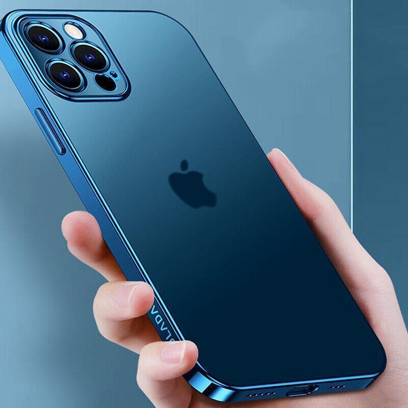 Purple For iPhone 13 12 11 Pro Max Case Thin Matte Ultra Slim Shockproof Clear Cover - iPhone 13 Mini V528-DIANDUMOSHA-IP13MN-PURPLE-212262