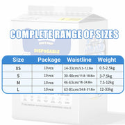 Male Disposable Dog Diapers Leakproof Breathable with Colour Indicator - S 30-48cm V528-DIAPERS-MALE-S-782856