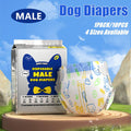 Male Disposable Dog Diapers Leakproof Breathable with Colour Indicator - XS 14-33cm V528-DIAPERS-MALE-XS-135979