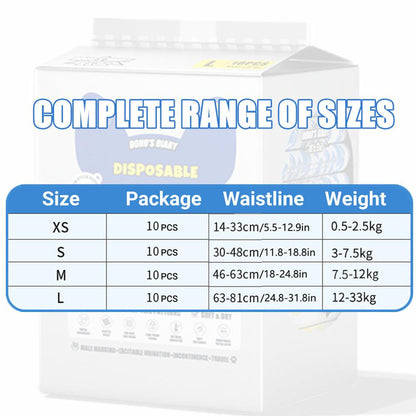Male Disposable Dog Diapers Leakproof Breathable with Colour Indicator - XS 14-33cm V528-DIAPERS-MALE-XS-135979