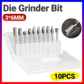 10Pcs Tungsten Steel Carbide 6mm Rotary Burr Set for Die Grinder V528-DIEGRINDERBIT-825231