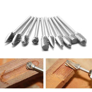 10Pcs Tungsten Steel Carbide 6mm Rotary Burr Set for Die Grinder V528-DIEGRINDERBIT-825231