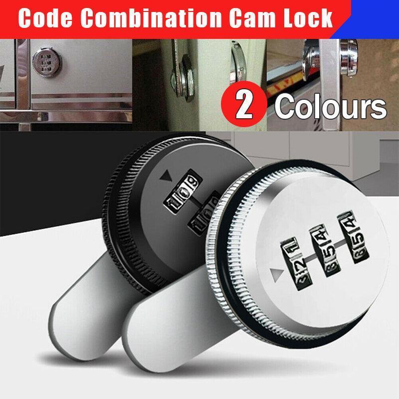 3 Digital Code Combination Cam Lock Furniture Post Mail Box Cabinet Locker Safe - Black V528-DIGITALCODELOCK-BLACK-661165