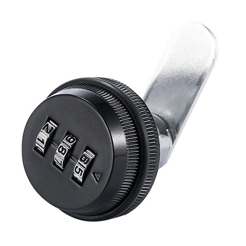 3 Digital Code Combination Cam Lock Furniture Post Mail Box Cabinet Locker Safe - Black V528-DIGITALCODELOCK-BLACK-661165