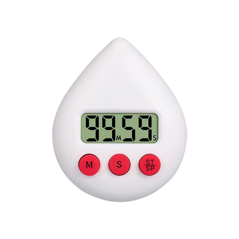 Water Drop Digital Timer Kitchen Study Alarm Countdown Electronic Clock 4 Colours - Blue V528-DIGITALTIMER-BLUE-677109