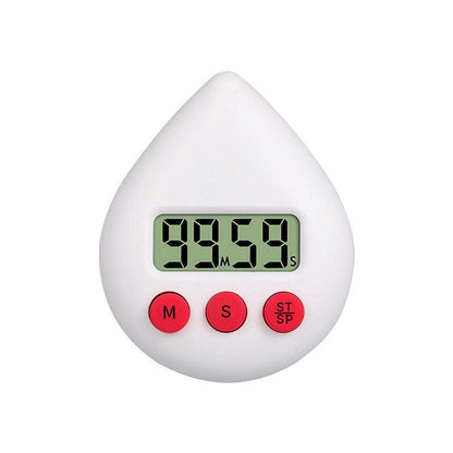 Water Drop Digital Timer Kitchen Study Alarm Countdown Electronic Clock 4 Colours - Pink V528-DIGITALTIMER-PINK-780520
