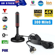 Digital Tv Antenna 300 Mile Indoor Outdoor Hd Tv Aerial Amplifier Signal Booster V528-DIGITALTVANTENNA-943088
