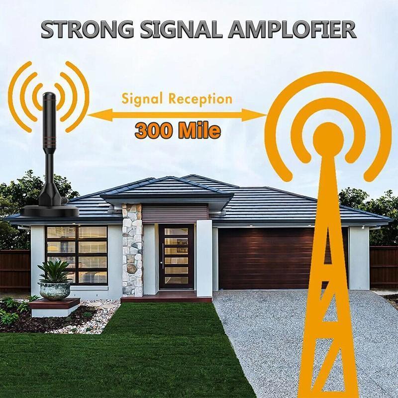 Digital Tv Antenna 300 Mile Indoor Outdoor Hd Tv Aerial Amplifier Signal Booster V528-DIGITALTVANTENNA-943088