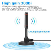 Digital Tv Antenna 300 Mile Indoor Outdoor Hd Tv Aerial Amplifier Signal Booster V528-DIGITALTVANTENNA-943088