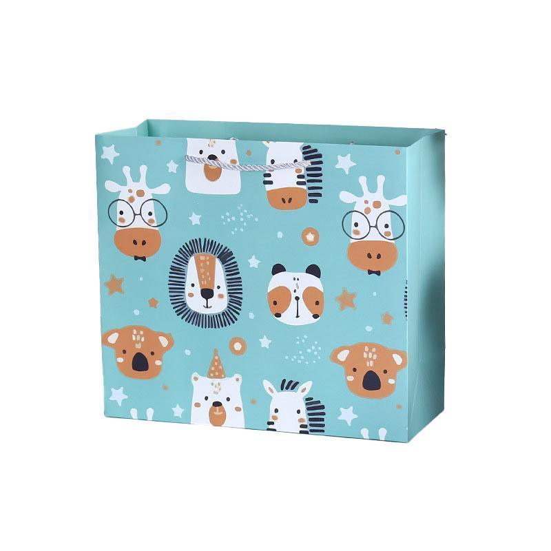 25x Creative Cartoon Animal Gift Bags Cute Birthday Party Favors Tote Paper Bags - Dinosaur-Paradise-25pcs-M V528-DINOSAUR-PARADISE-25PCS-M-850105