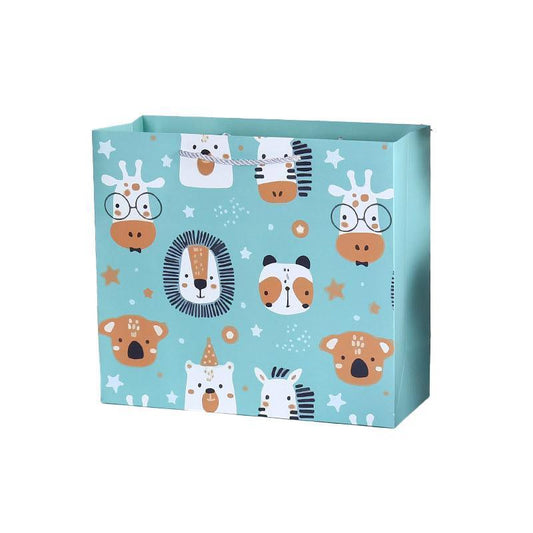 25x Creative Cartoon Animal Gift Bags Cute Birthday Party Favors Tote Paper Bags - Dinosaur-Paradise-25pcs-M V528-DINOSAUR-PARADISE-25PCS-M-850105
