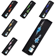 Crystal Flower Glass Dipping Dip Pen Writing Set Gift Pack Fountain Calligraphy - Orange V528-DIPPINGPENSET-ORANGE-543680