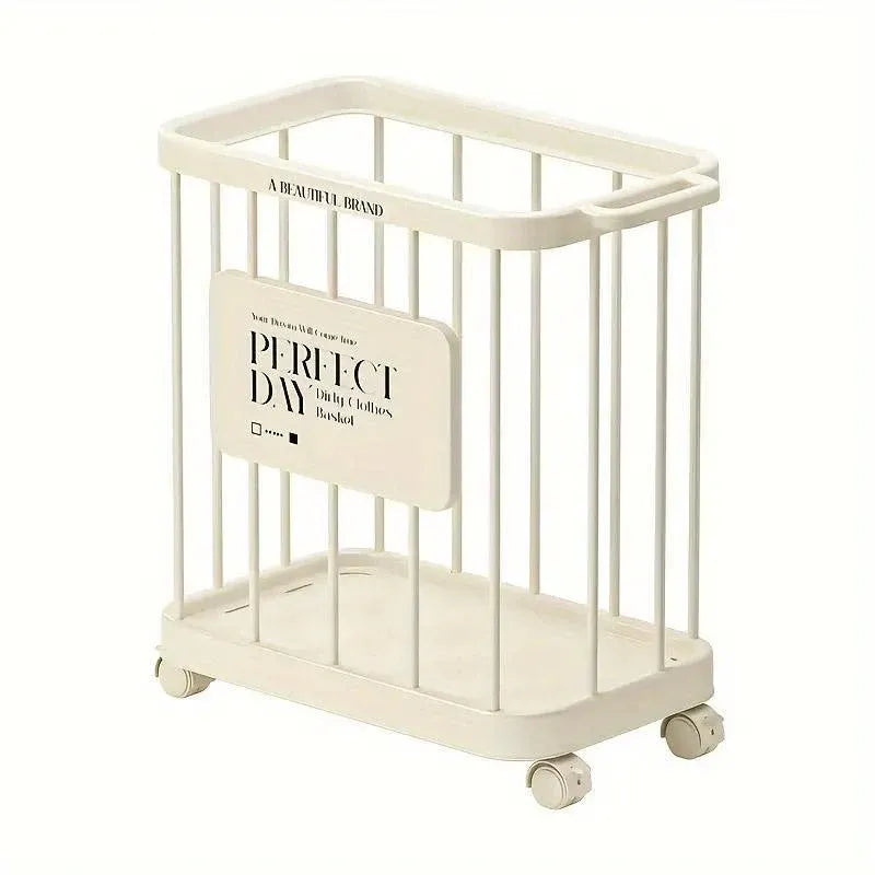 Removable Laundry Basket Clothes Organizer Household Storage Bin with Shelving V528-DIRTY-48-27-387622