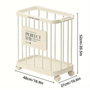 Removable Laundry Basket Clothes Organizer Household Storage Bin with Shelving V528-DIRTY-48-27-387622